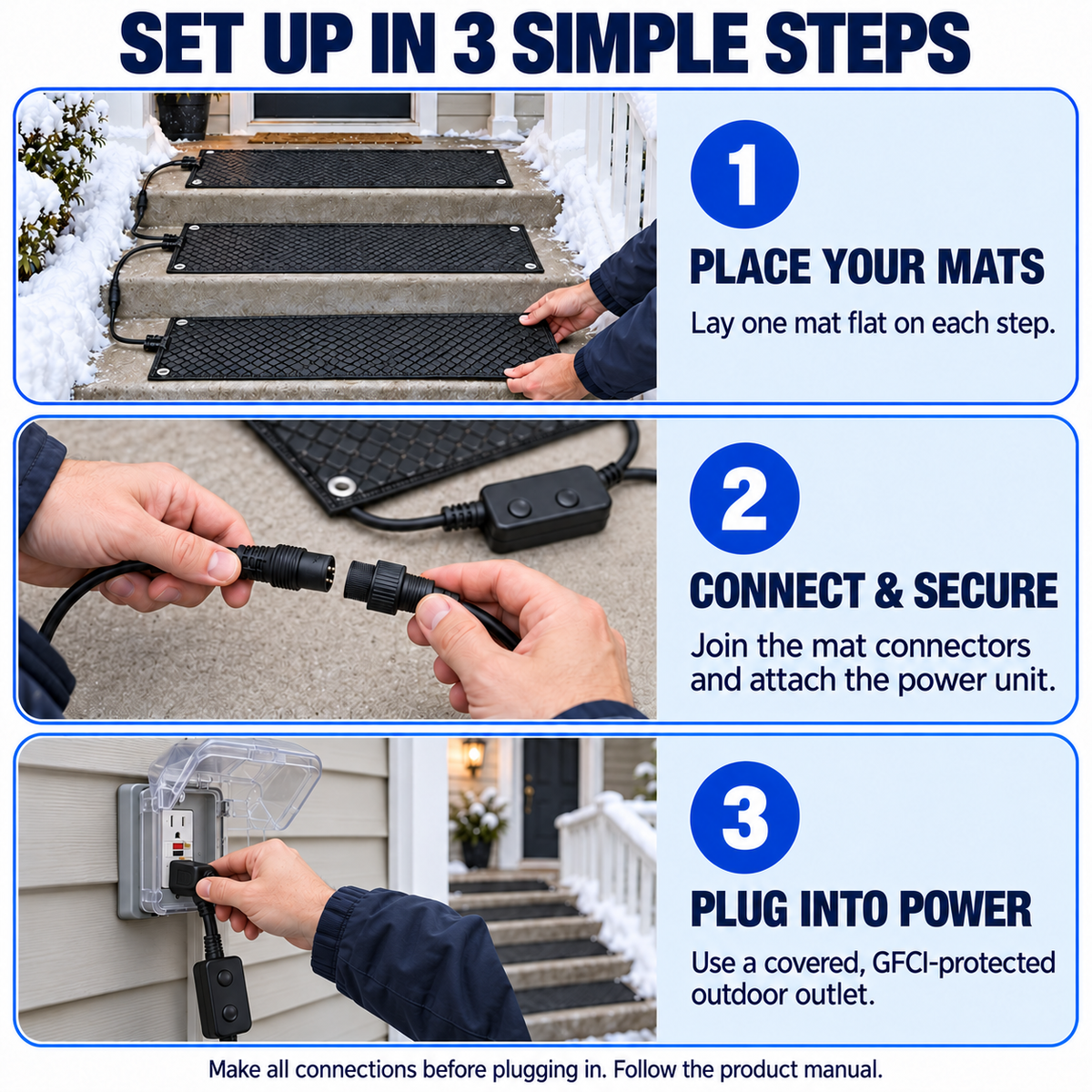 StepSafe Snow Heating Mats